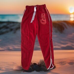 Coca Cola Women’s Drawstring Joggers Size Small Petite